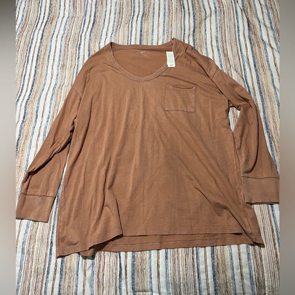 Aerie Long-sleeve Pocket T-Shirt - Size XL